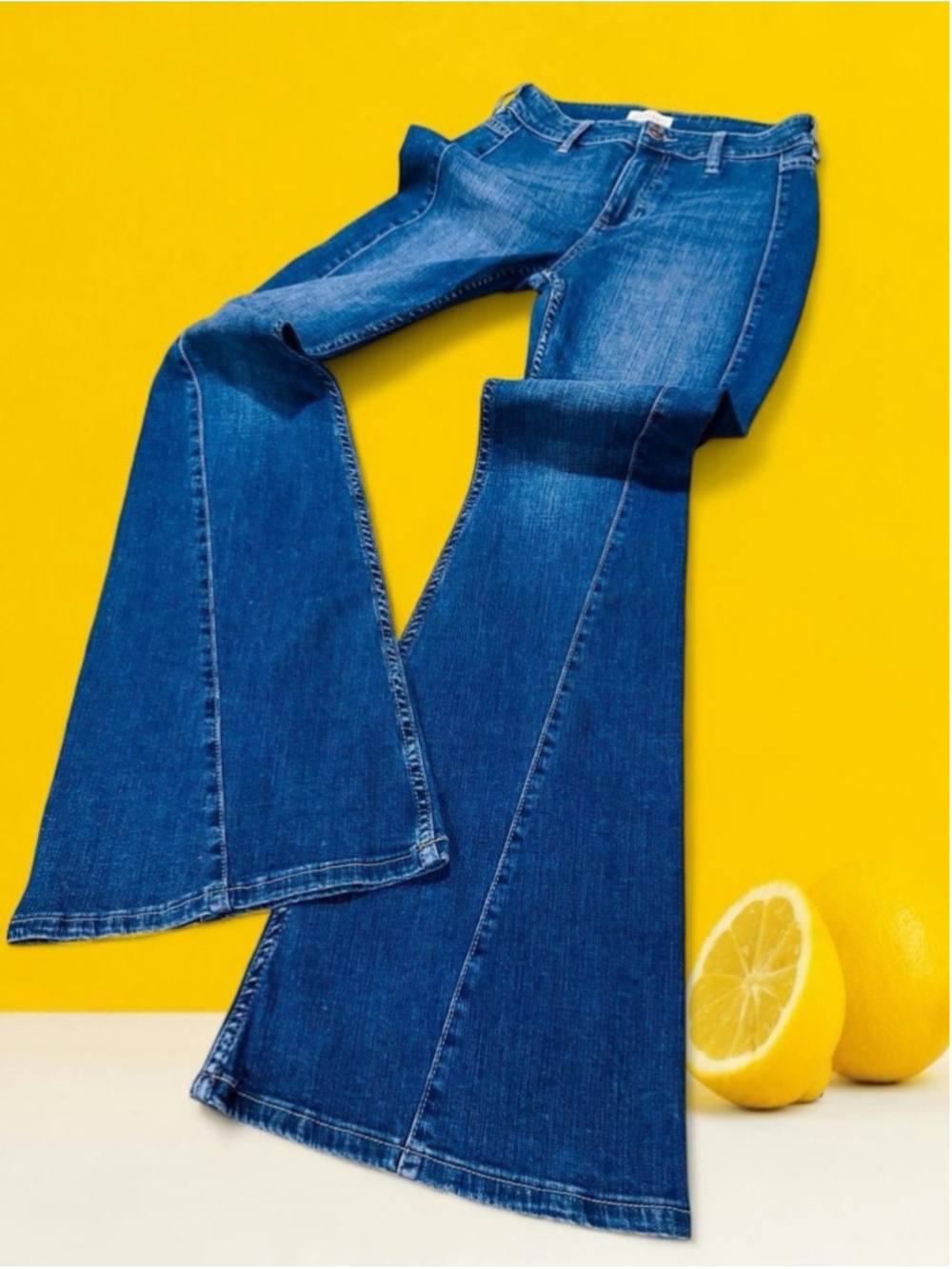 Shyanne Women’s Flare Jeans 27x32 Blue Denim Bell Bottom Western NWOT